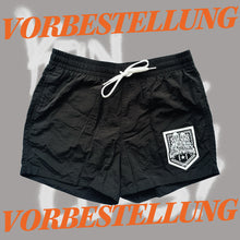 Load image into Gallery viewer, !!VORBESTELLUNG!!Kein Schnack mit den Cops Badehose Schwarz!!VORBESTELLUNG!! Versand ab 12.10.26
